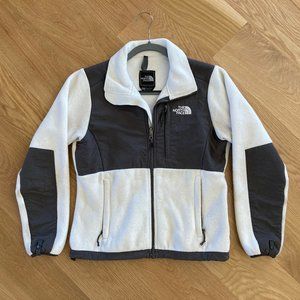 NORTH FACE white grey women's fleece XS